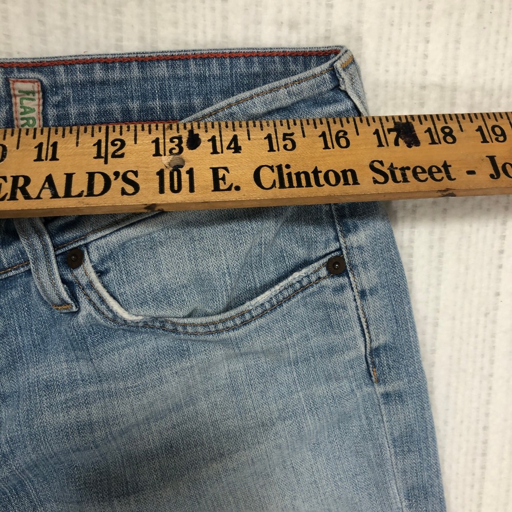 Big Star Klary Flare Jeans Womens 31S Light Wash Low Rise Wide Leg Made in USA - Picture 3 of 10